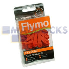 Genuine Original Flymo 'FLY083' SimpliTrim Li Cordless Grass Trimmer Series Plastic Blades (Pack of 20)