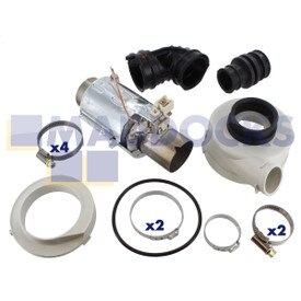 Genuine Original Whirlpool Maytag ADP4451, ADG6949, ADG7555 Series Heating Element & Pump Housing Assembly (230V-240V)