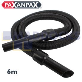 Universal Black Vacuum Cleaner Extension Hose (32mm Compatible, Stretches to 6m)