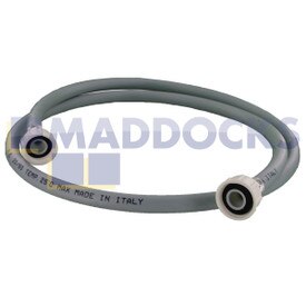 Universal Grey Inlet Hose with Straight Ends (1.5m)