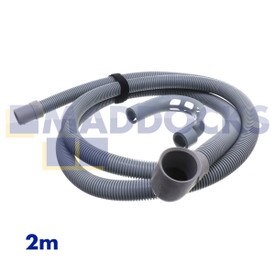 Universal Drain Outlet Hose & Hook (2m Length, 20mm & 30mm Bent End Fitting)