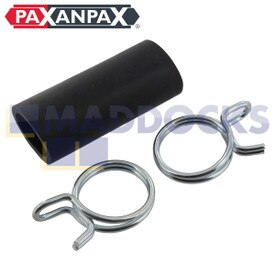 Universal Drain to Spigot Hose Adapter End & Hose Clamp Mounting Set