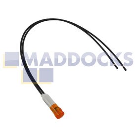 No Longer Available. Order 41-UN-23 [Universal Orange Amber 9mm Type Round Lens Neon Indicator Lamp with Twin 220mm Wire Cable Connecting Leads (220V-240V)]