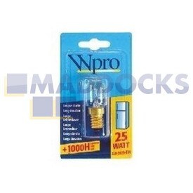 Genuine Original WPro Fridge Freezer Lamp Bulb (25W, 240V E14)