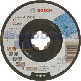 Genuine Original Robert Bosch X-LOCK Standard for Metal 125x2.5x22.23mm Depressed cutting