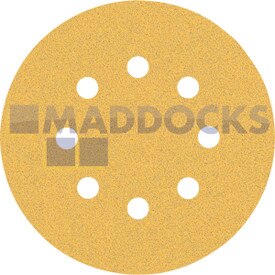 Genuine Original Robert Bosch Expert C470 Sandpaper for Random Orbital Sanders 125 mm, 8 holes, G 80 50-pc