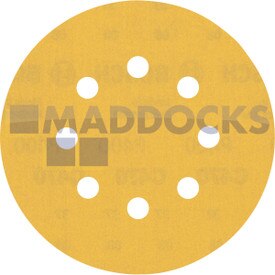 Genuine Original Robert Bosch Expert C470 Sandpaper for Random Orbital Sanders 125 mm, 8 holes, G 400 50-pc