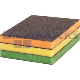 Genuine Original Robert Bosch Expert Flex S473 Foam Sanding Pad 98 x 120 x 13 mm, M, F, SF 3-pc