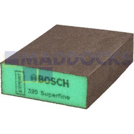 Genuine Original Robert Bosch Expert Standard S471 Foam Sanding Block 69 x 97 x 26 mm, Super Fine, 50-pc