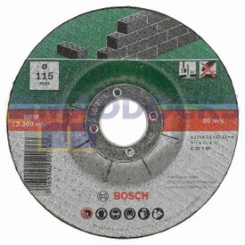 Genuine Original Robert Bosch 115mm Stone Cutting Discs with depressed centre Pack of 5