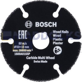 Genuine Original Robert Bosch Carbide Multi Wheel cutting disc 50x10mm