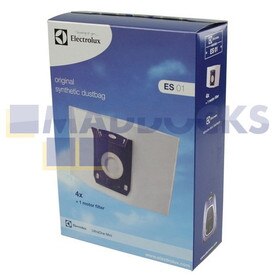 Genuine Original Electrolux ES01 UltraOne Mini Vacuum Cleaner Bags (Pack of 4 + 1 filter)