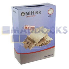 Genuine Original Nilfisk Family CDF2000, Business 3000 14L Series Boxed Paper Bags (Pack of 5)
