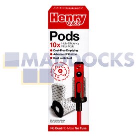 Genuine Original Numatic NQ1, HET, HEN Series Vacuum Cleaner Henry & Hetty Quick Vacuum Cleaner Pods (Pack of 10)