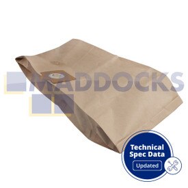 Compatible VB156T for Goblin Aquavac 620 Domestica; Karcher K2001, K3011, NT; Electrolux Z555; Rowenta 'ZR80' Vorace, Enduro, Multicraft; Soteco 15L & 30L Series Paper Bags (Pack of 10)