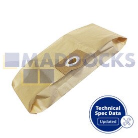Compatible VB157T for Goblin Aquavac 960; Earlex Combi Power Vac WD1200 Series Paper Bags (Pack of 10)