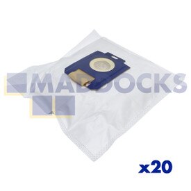 No Longer Available. Order 46-VB-201H [Compatible VB201H for Electrolux, AEG, Philips, Tornado, Volta 'E201' S-Bag Type SMS Bags (Pack of 20)]