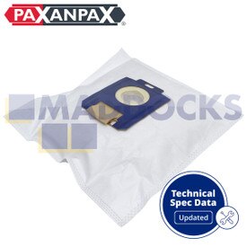 Compatible VB201H for Electrolux, AEG, Philips, Tornado, Volta 'E201' S-Bag Type SMS Bags (Pack of 4)