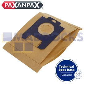 Compatible VB201 for Electrolux, AEG, Philips, Tornado, Volta 'E200' S-Bag Type Paper Bags (Pack of 5)