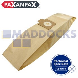 Compatible VB210 for Electrolux UZ872, Panther UZ930S, Apollo UZ932, Neptune UZ934, Terrier UZ934X, UZ940S2 Series; Viking V925; Karcher 201/TE; Cleanfix S05; Nilfisk Cubic Series Paper Bags (Pack of 5)