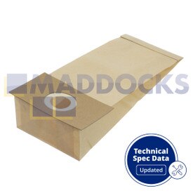 Compatible VB384T for Nilco Clarke Combi, Wetrok Contico TVE350, Premiere UV160L, Victor Gold, Vulcan 370, Cimex Breeze Series Paper Bags (Pack of 10)