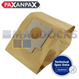 Compatible VB450 for Panasonic 'C20E' MCC, MCCG, MCE Cylinder Series Paper Bags (Pack of 5)