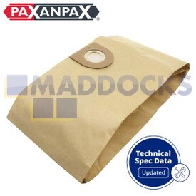 Compatible VB483 for Vax 101-223, 2000, 4000, 5000, 6000, 7000, 8000, 9000, Sukka, V100, VO-4000, V1050-1200 Series Paper Bags (Pack of 5)