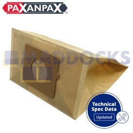 Compatible VB805 for LG T2700, T2900, V3310D, V3300D; Rowenta Power Space, Compacteo, City Space; Tesco VC108, VCBD1411 Series Paper Bags (Pack of 5)