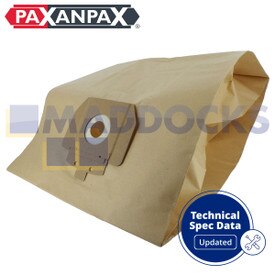 Compatible VB824 for Taski Vento 15 Type Paper Bags (Pack of 5)