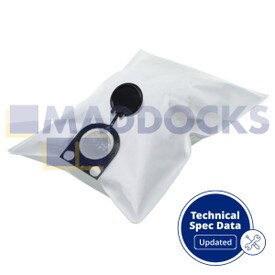 Compatible VB844 for Bosch GAS 25 L SFC Professional Dust Extractor Fleece Filter Bags (Pack of 5)