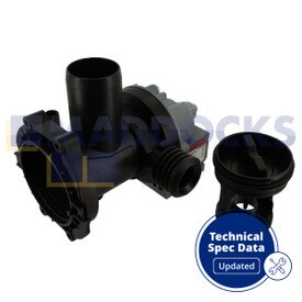 Compatible for Ariston, Creda, Hotpoint, Indesit, New World, Scholtes Multi-Model Fitting Drain Pump Base & Filter Housing Assembly (56835)