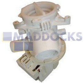 Genuine Original Beko WMA6, WMA7 Series Drain Pump & Filter Housing Assembly (50Hz, 30W)