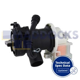 Genuine Original BSH Bosch, Siemens WAP, WAQ, WM Series Washing Machine Drain Pump Base & Filter Housing