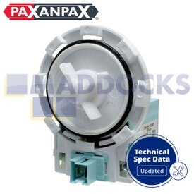 Universal Drain Outlet Pump Base (Bayonet Fixing, Twin Plug In, Bottom Positioned Front Facing Terminals, 220V-240V, 50Hz)