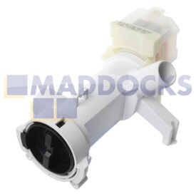 Genuine Original Baumatic, Brandt, Caple, Cookers, Cuisina, De Dietrich, Fagor, Frigidaire, Q by Maurice Lay, Sarena, White Westinghouse Multi-Model Fitting Washing Machine Drain Pump Base & Filter Housing Assembly