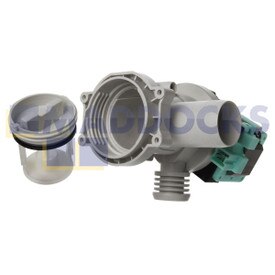 No Longer Available. Order 51-IN-10 [Compatible for Ariston AVXXL; Hotpoint AQ, BHWM, WF, WMD, WMF, WML, WT; Indesit IWB, IWC, IWD, IWE, SIXL, WIA, WIL, WIXL, WIXXL Series Drain Pump Base & Filter Housing Assembly]