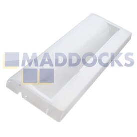 Genuine Original Indesit Transparent Panel Upper Drawer Front (429mm x 155mm)