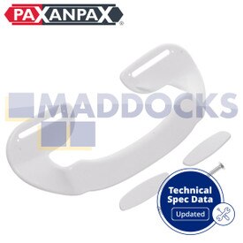 Universal White Plastic Fridge Freezer Grab Handle (70mm - 150mm)