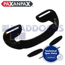 Universal Black Plastic Fridge Freezer Grab Handle (75mm - 155mm)