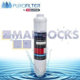 Compatible WF22 Type Water Filter (Universal 1/4" In-Line Fitting DD-7098, GXRTQR, SXS, BL-9808, DA29-10105J HAFEX/EXP, USC100 Type by Purofilter, Branding)