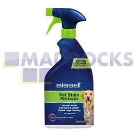 Genuine Original Bissell Pet Stain Retreat Carpet & Upholstery Odour Removal Pretreatment Solution Spray (650ml, Pack of 1)