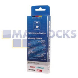 Genuine Original Bosch Siemens Cleaning Tablets for Fully Automatic Coffee Machines (Pack of 10)