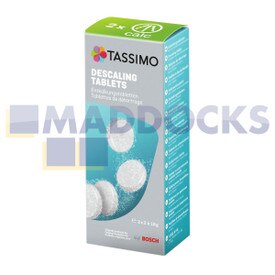 Genuine Original BSH TCZ6004 Tassimo Series Descaling Tablets Single Pack (4 x Tablets Per Pack = 2 x Descaling Treatments)