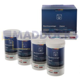 Genuine Original Bosch Washing Machine Cleaner (Pack of 4, 200g)