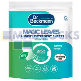 Genuine Original Dr Beckmann Laundry Detergent Sheets (Non-Bio, Pack of 25)