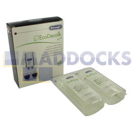 Genuine Original DeLonghi 'DLSC200 EcoDecalk mini' Coffee Machine Liquid Descaler (2 x 100ml)