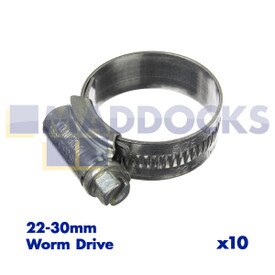 Genuine Original Jubilee Clip 22mm-30mm (Pack of 10)