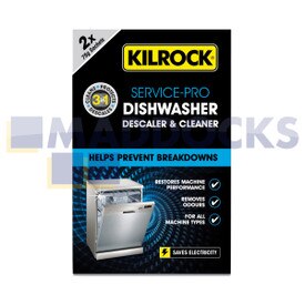 Genuine Original Kilrock Service-PRO Dishwasher Descaler & Cleaner (2x75g)