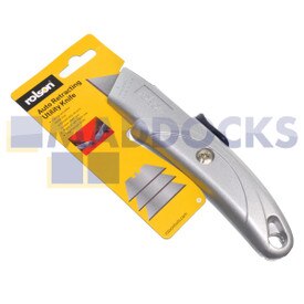 Genuine Original Rolson Tools Self Retracting Safety Utility Knife