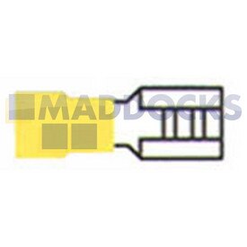 Universal Yellow Female Push-On Terminal (Pack of 100)